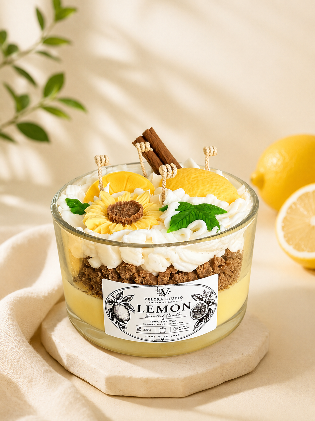 Lemon Patisserie - Handgemachte Duftkerze