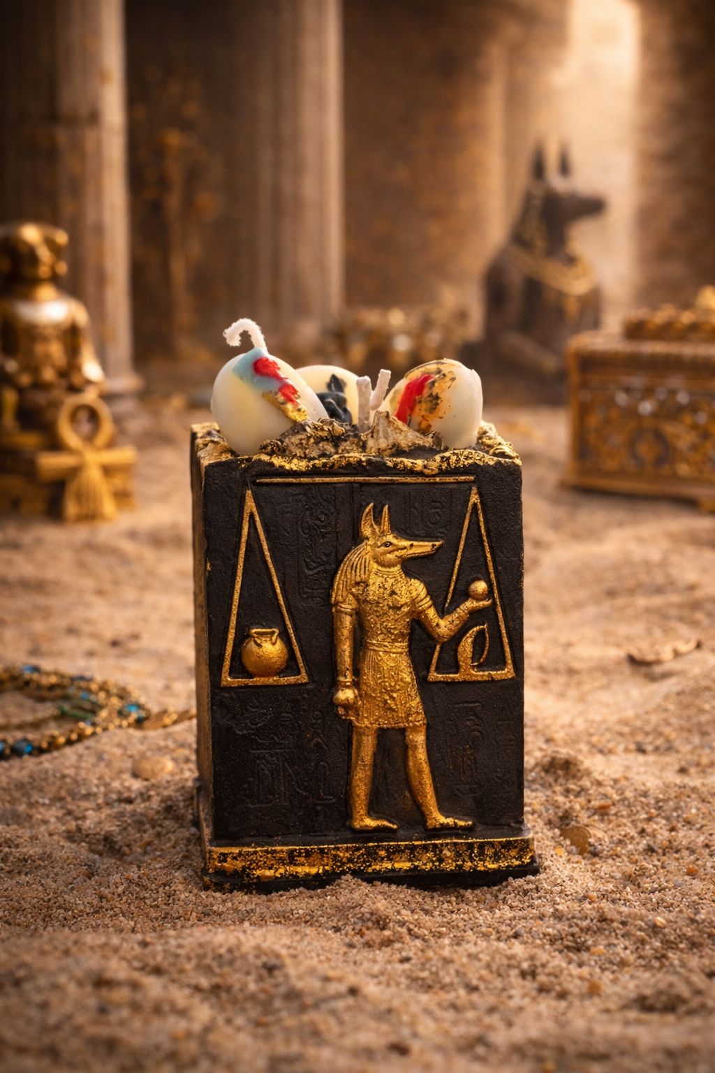 Anubis Gold – Ägyptische Luxuskerze
