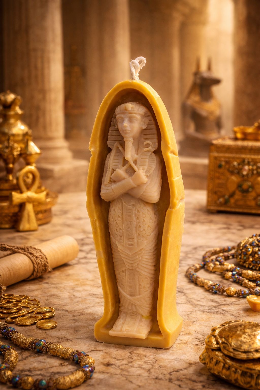 Pharaonen-Sarkophag-Kerze – Royal Edition