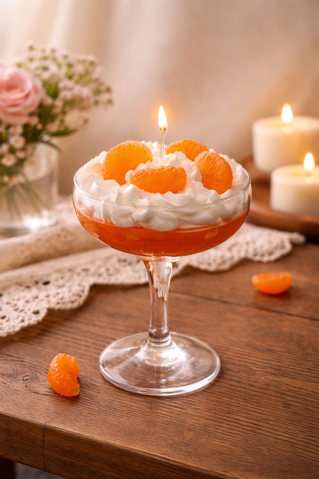 🍊 Mandarinen-Kerze
